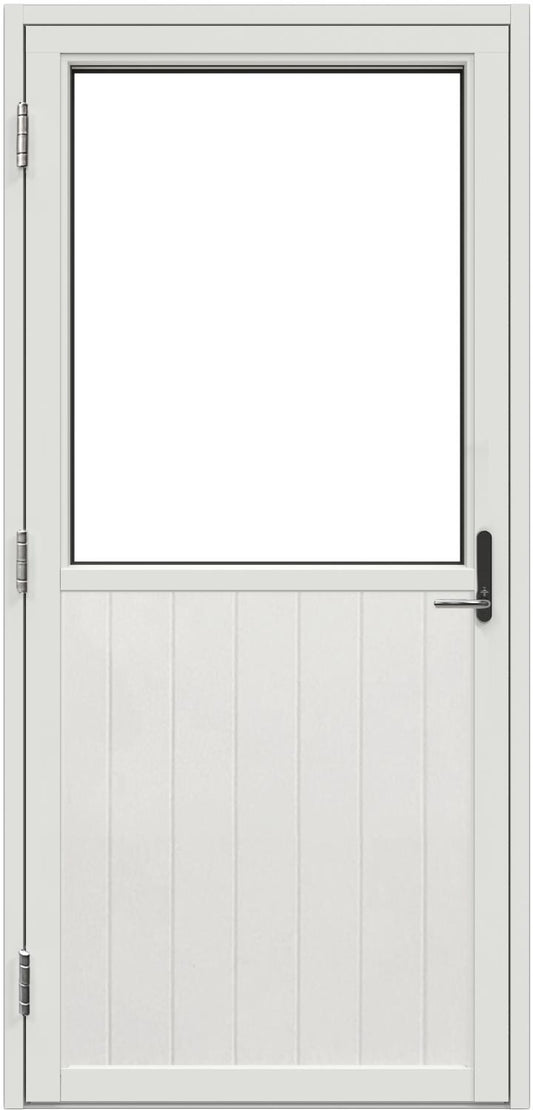 NORDAN SIKKERHETSDØR 90 X 210 100 BR VENSTRE 3-LAG, MODERN PROFIL, HVIT S0502Y