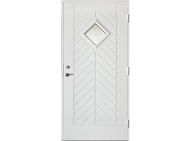 GAUSDAL KLART GLASS 90X21 HØYRE HVIT