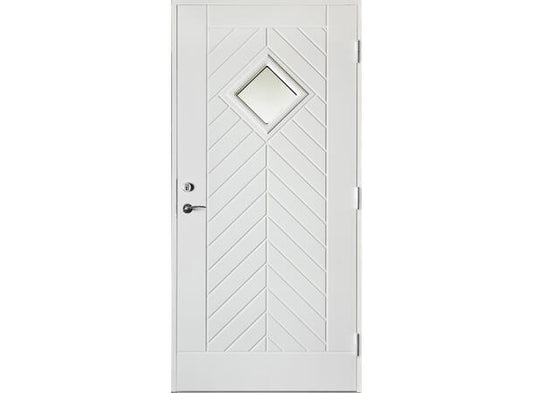 GAUSDAL KLART GLASS 90X21 HØYRE HVIT