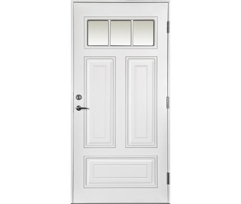 HAFJELL KLART GLASS 90X210 DEMPET SORT VENSTRE