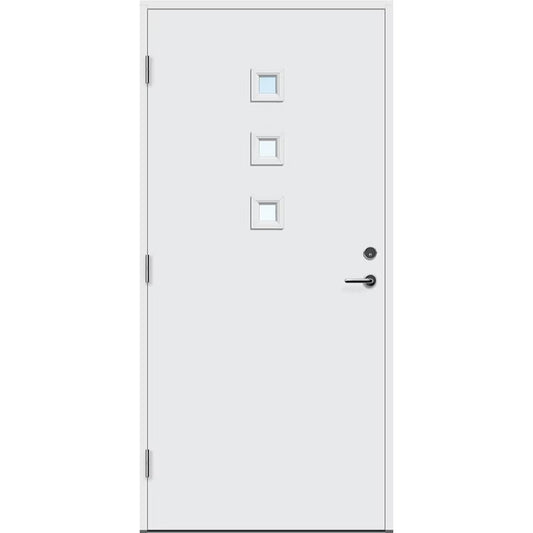 Bygg1 Odda KLART GLASS 90X21 HØYRE HVIT